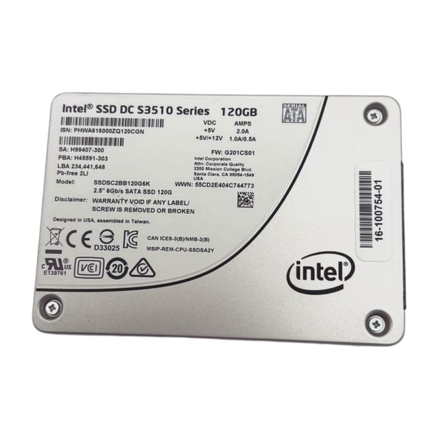 Intel SSDSC2BB120G6K 120GB 6G SATA 2.5" Solid State Drive w60