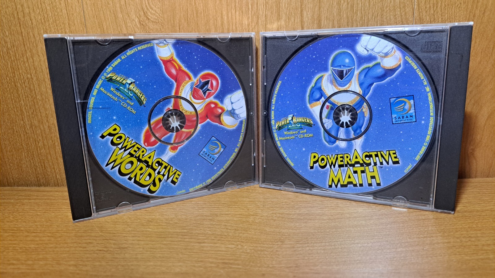 POWER RANGERS ZEO POWER ACTIVE Words and Math SOFTWARE CD SABAN 1996