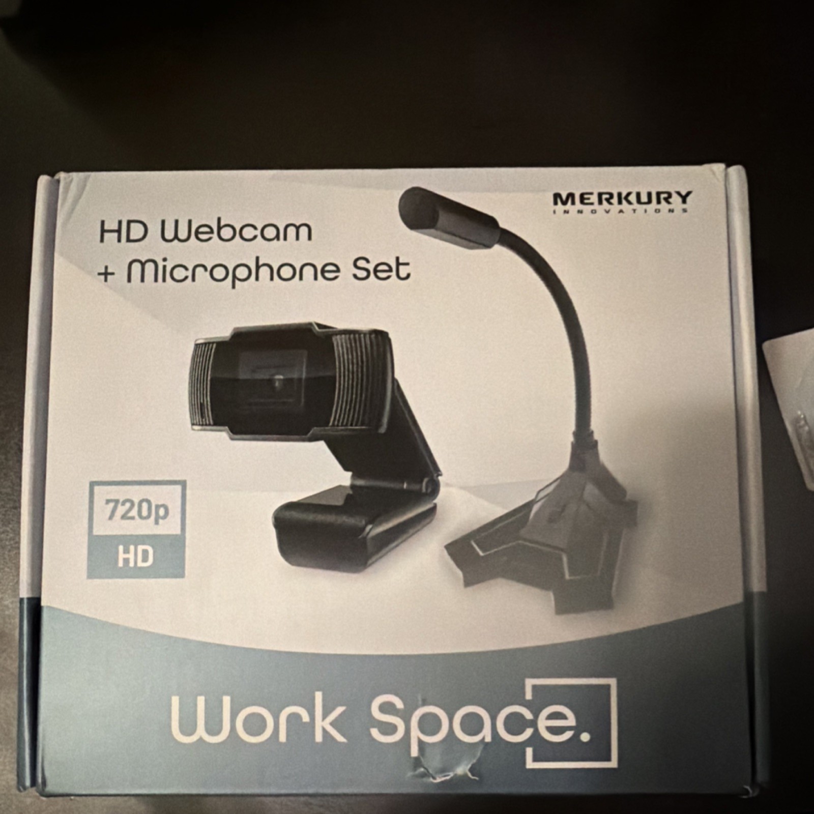 Merkury Innovations Work Space HD Webcam + Microphone Set HD 720p USB AUX Black