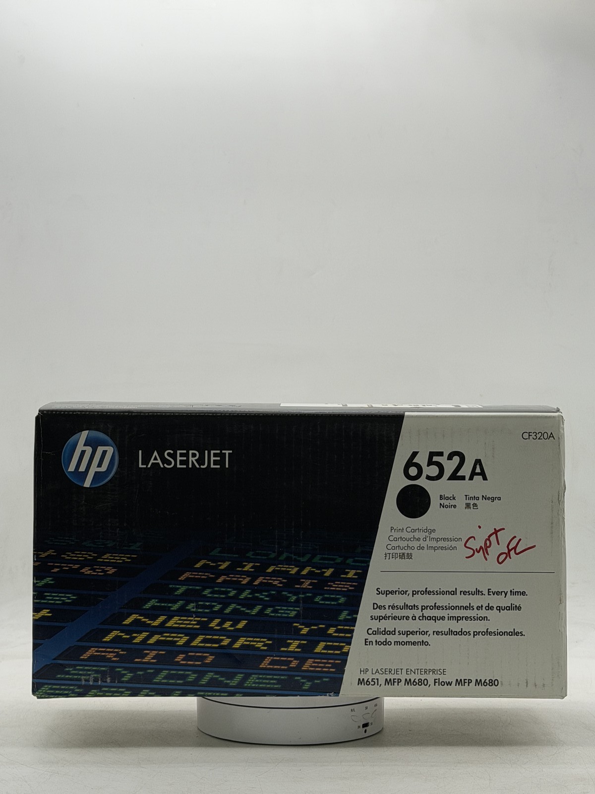 Genuine HP 652A (CF320A) Black Original LaserJet Toner Cartridge - NEW