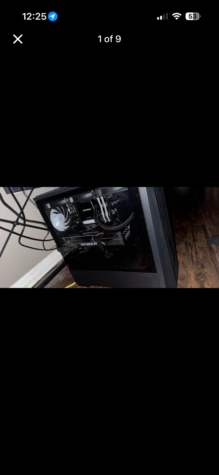 gaming pc desktop computer with monitor