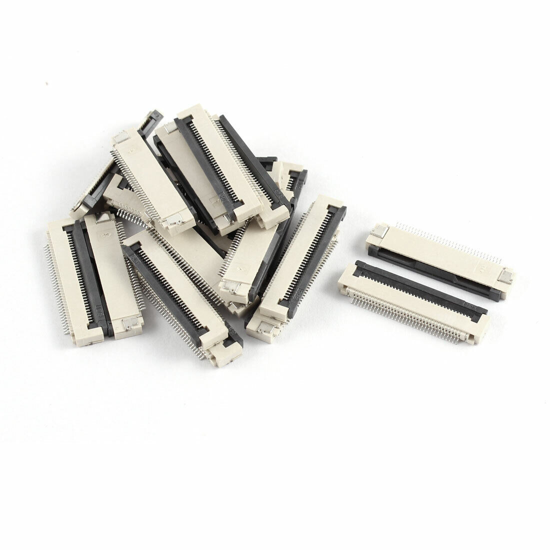 20Pcs Clamshell Type Bottom Port 34Pin 0.5mm Pitch FFC FPC Sockets Connector