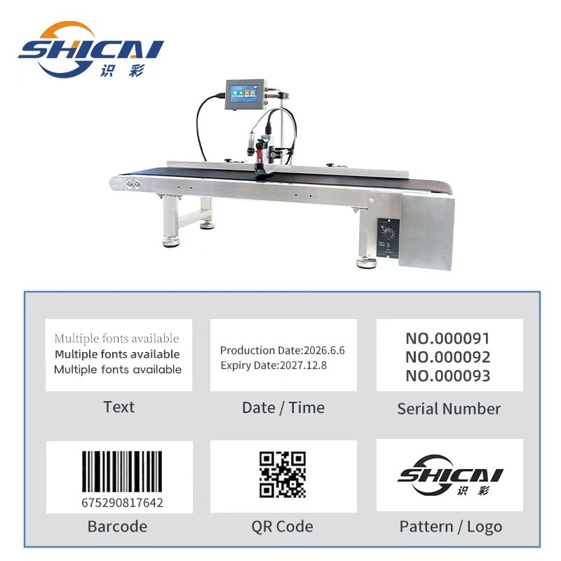Automatic Inkjet Coding Machine Date Batch Number for Flat Cartons
