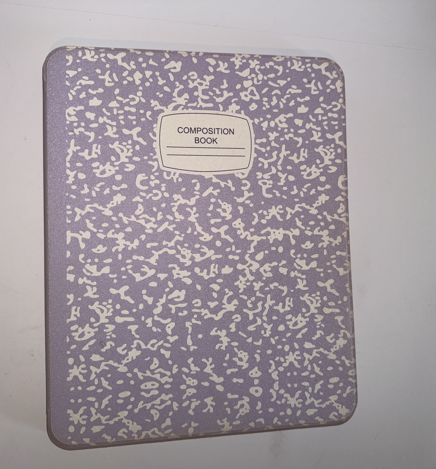Purple iPad Pro Case 13” M4/M5 – Composition Notebook Style