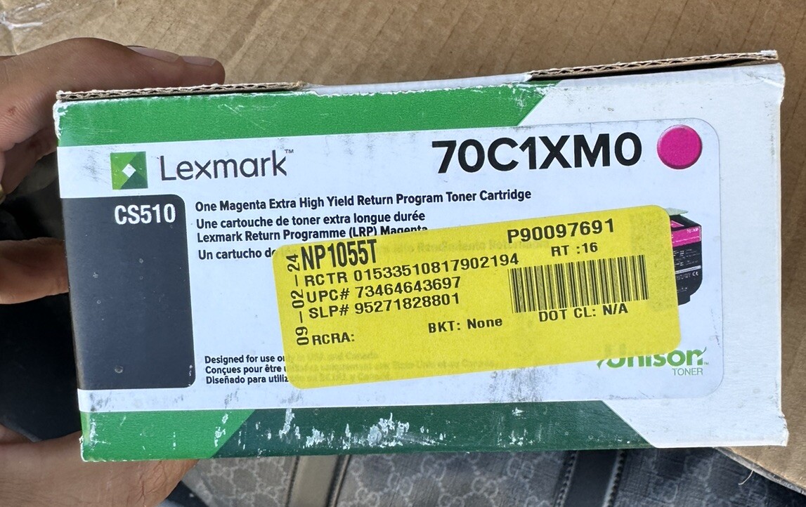 NEW Lexmark Part# 70C1XMO MAGENTA "HIGH -YIELD" TONER CARTRIDGE  *
