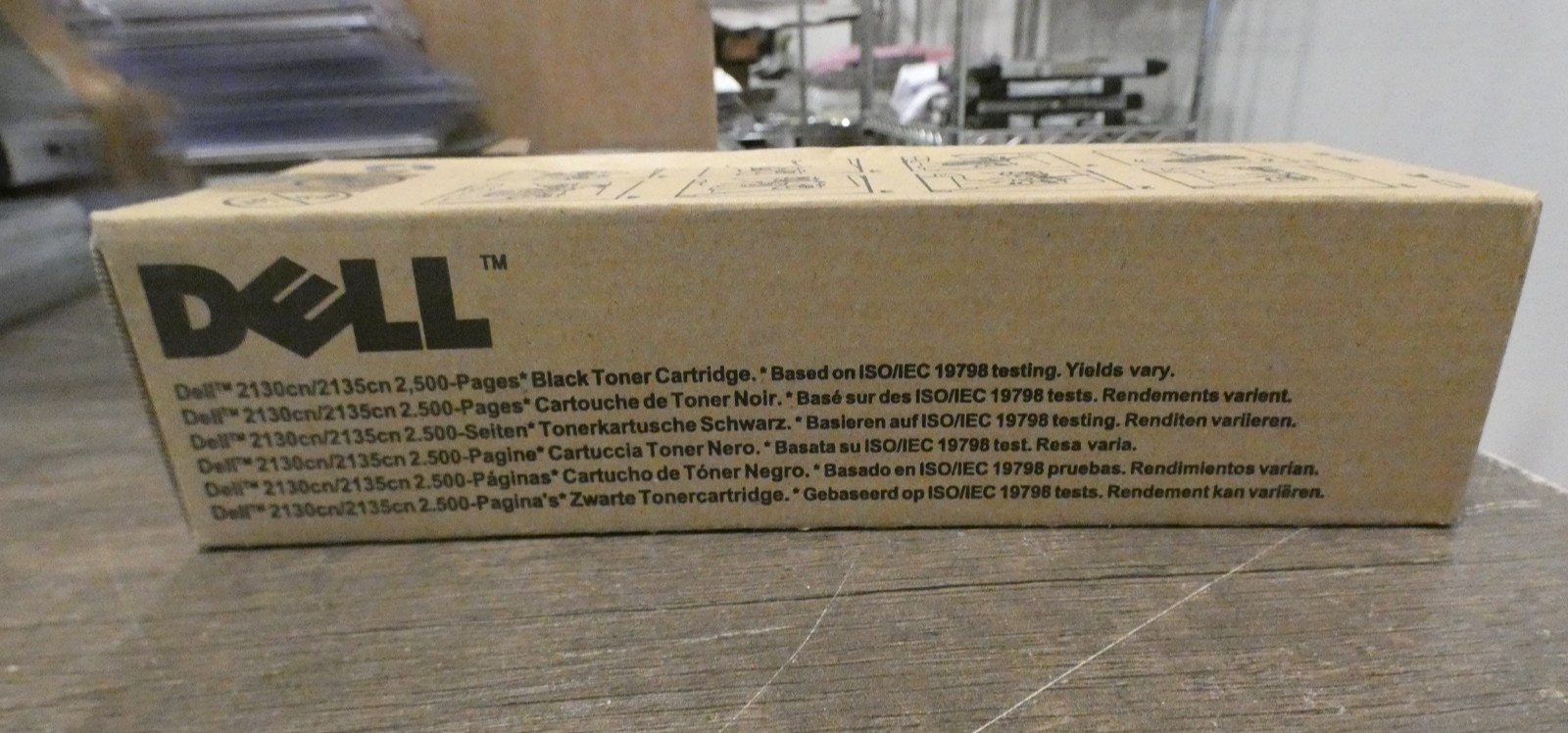 FM064 Dell 2130CN/2135CN 2500-PAGES BLACK Toner Cartridge CT201180 New Genuine