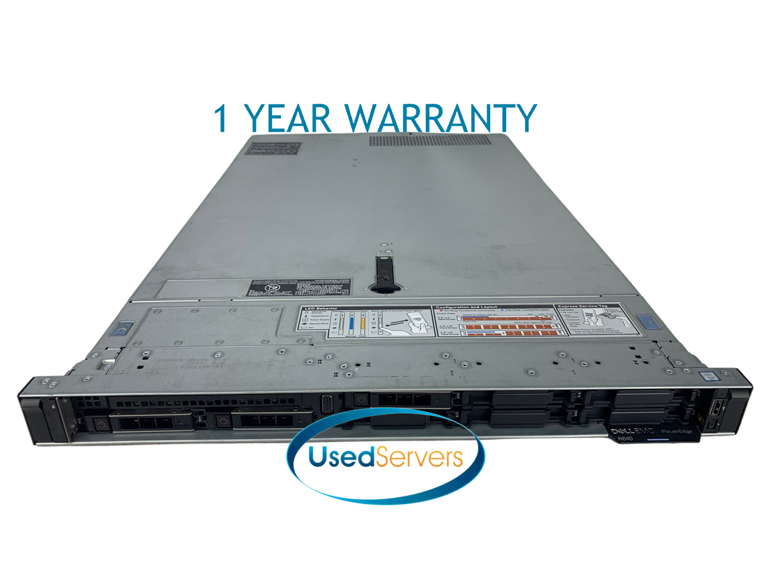 Dell Poweredge R640 2x Gold 5122 3.6GHZ=8Cores 64GB 2133 3x HD TRAY H730P