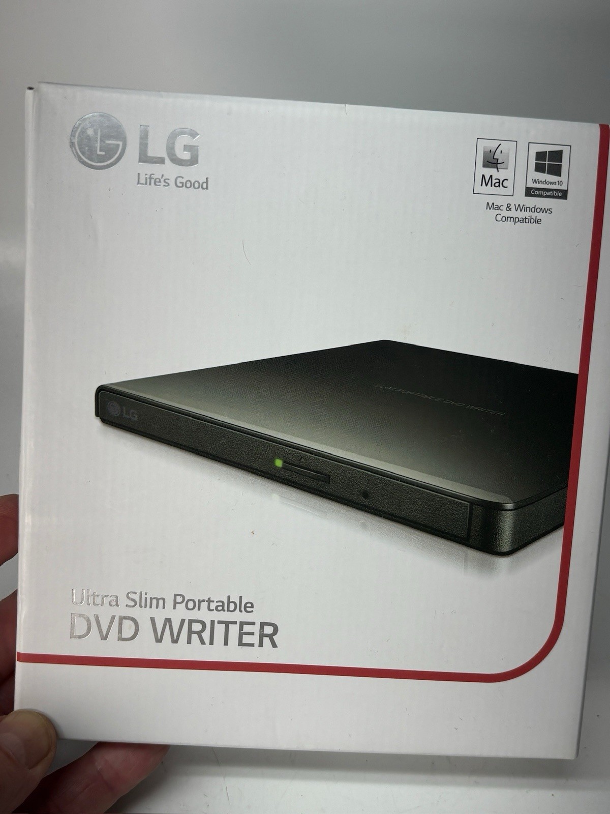 LG GP55EX70 Ultra Slim Portable DVD Writer with M-DISC Support - Black