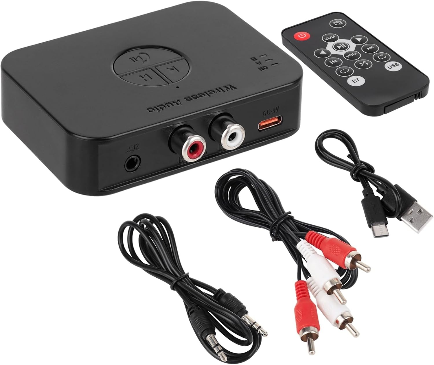 M2R Bluetooth 6.0 Audio Receiver 3.5mm Rca Adapter For Stereo Wireless Audio