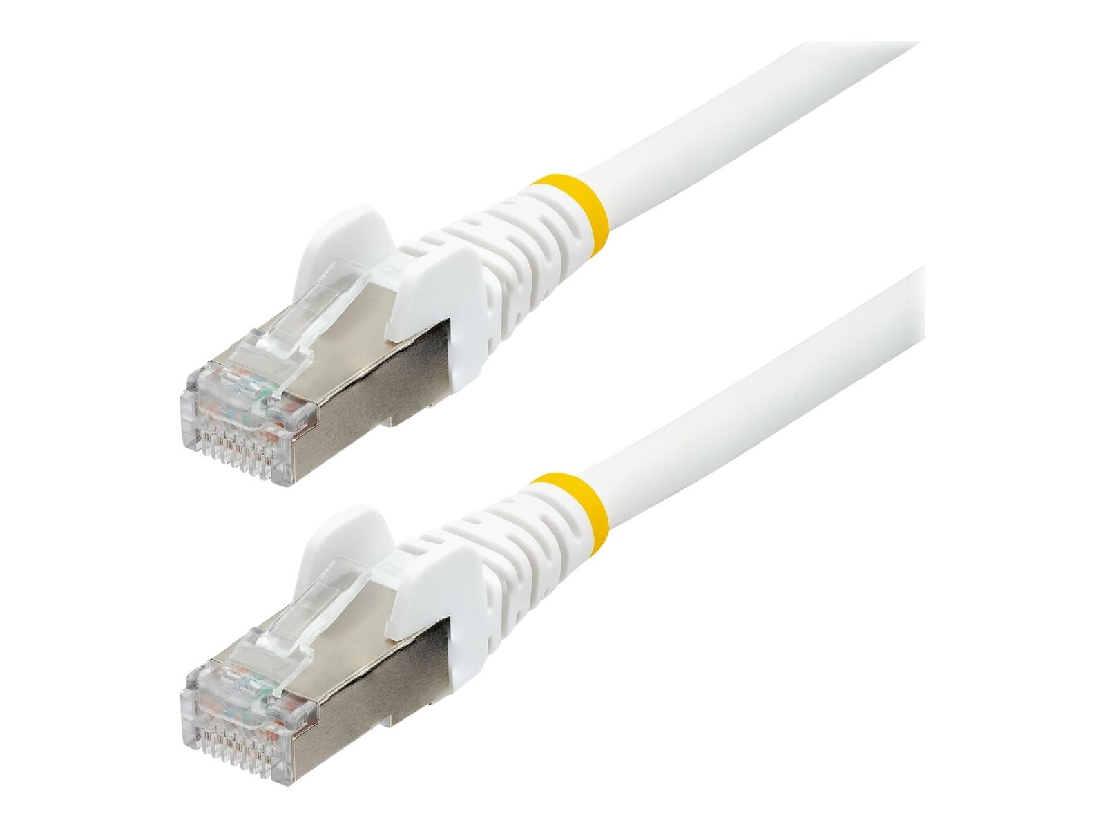 StarTech.com 14ft CAT6a Ethernet Cable, White Low Smoke Zero Halogen [LSZH] 10