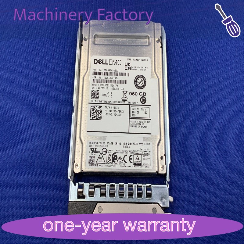 42XXC 042XXC Dell 960GB 12Gbps SAS Mix Use TLC 2.5'' SSD KRM6VVUG960G 14G KIT