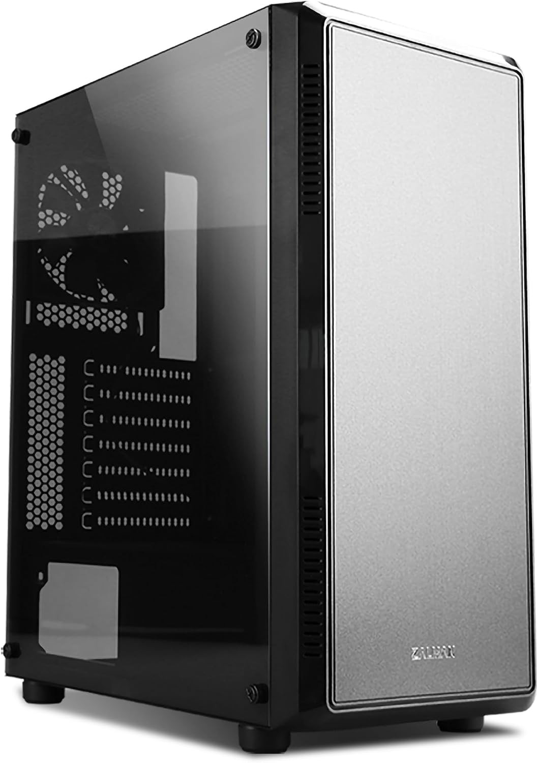 S4 ATX Mid-Tower Desktop Computer PC Case, 2 X 120Mm Quiet Fans