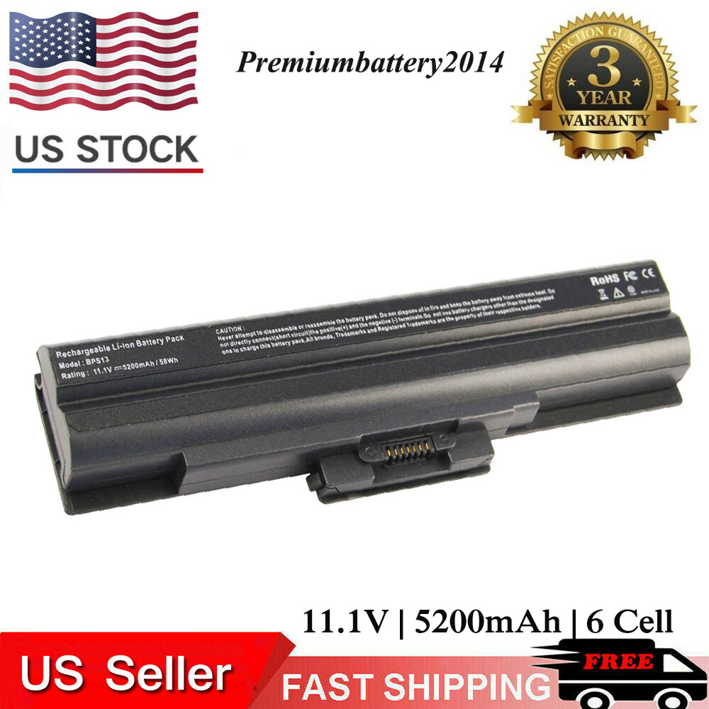 Battery For Sony Vaio VGN-FW140E VGN-FW510F VGN-NS240E VGN-NW270F VPCF115FM USA