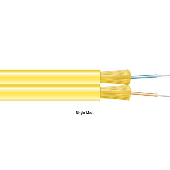Black Box FOBC45-ZPS OS2 9/125 Singlemode Bulk Fiber Zipcord Cable Yellow 1000ft