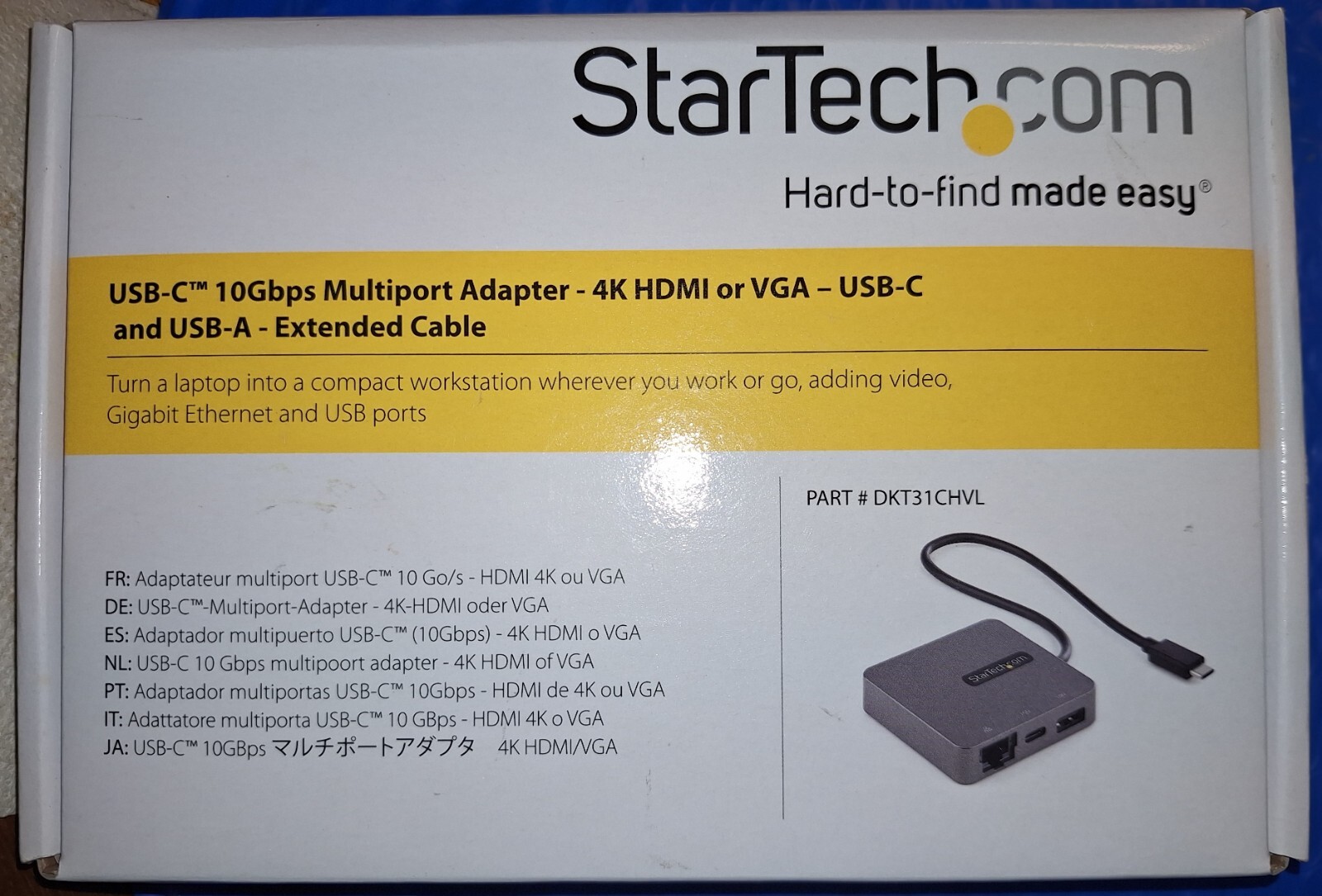 StarTech USB C Multiport Adapter, Dual HDMI 4K 60Hz, USBA/C, 10 Gbps NIC, SD-NEW