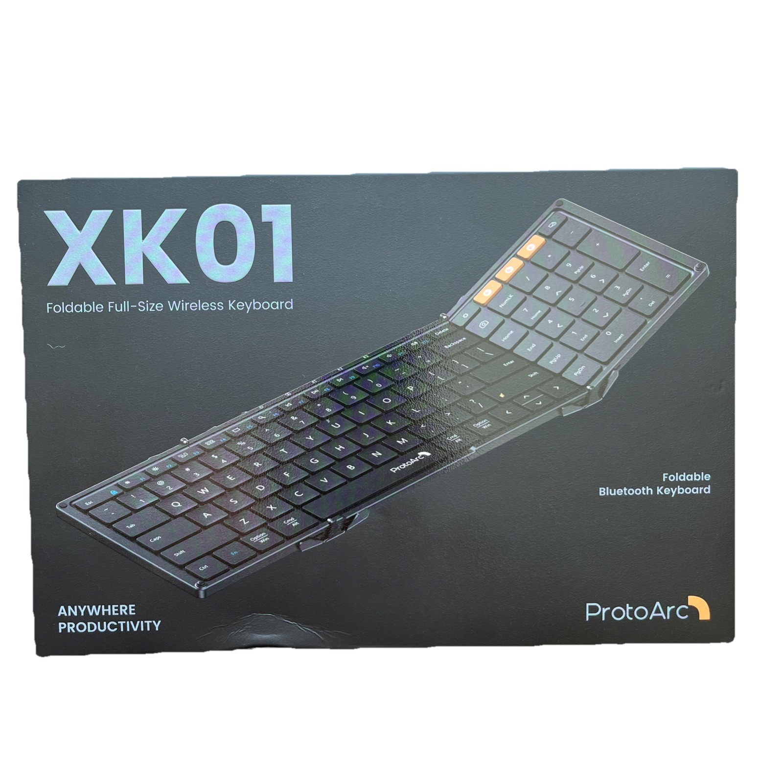 ProtoArc Poldable Keyboard XK01 Portable Bluetooth Business Travel Good