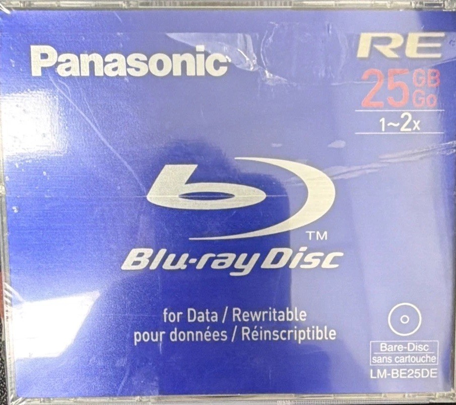 Panasonic LM-BE25DE Blu-ray Rewritable Disc 25GB Single NEW Japan