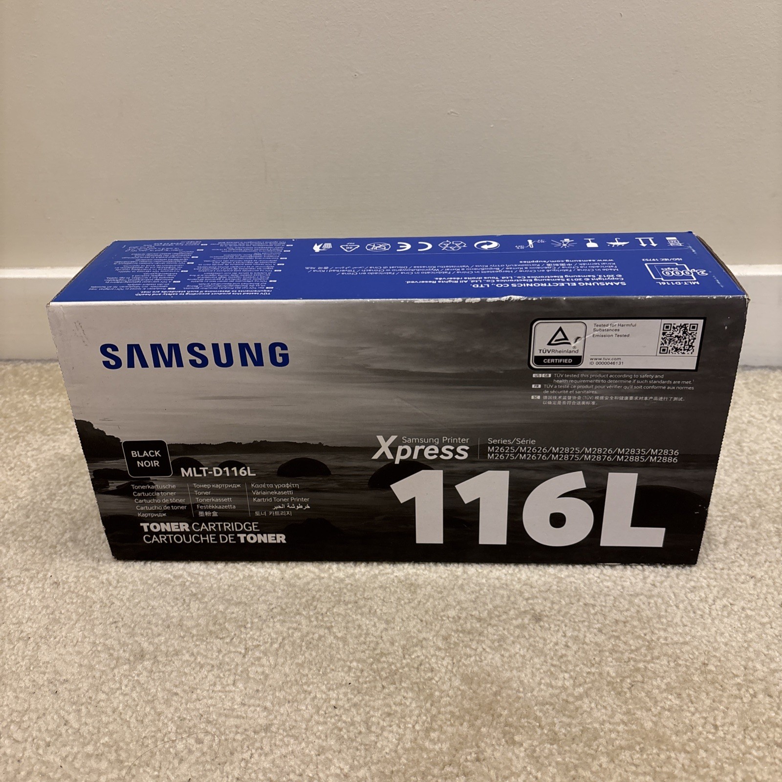 Samsung 116L Printer Xpress Black Toner Cartridge MLT-D116L Genuine OEM NEW