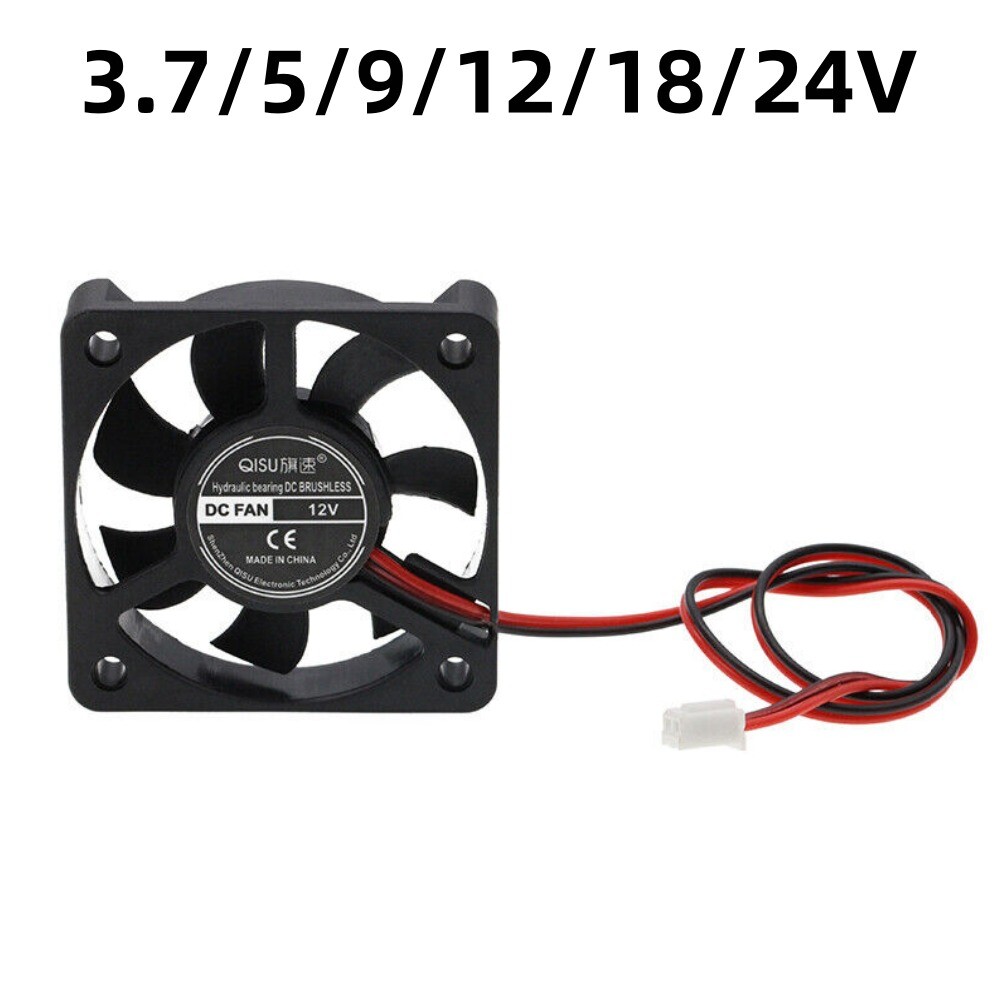 5010 DC Brushless Cooling Fan Mini Silent Fans 2000RPM-7000RPM 3.7/5/9/12/18/24V