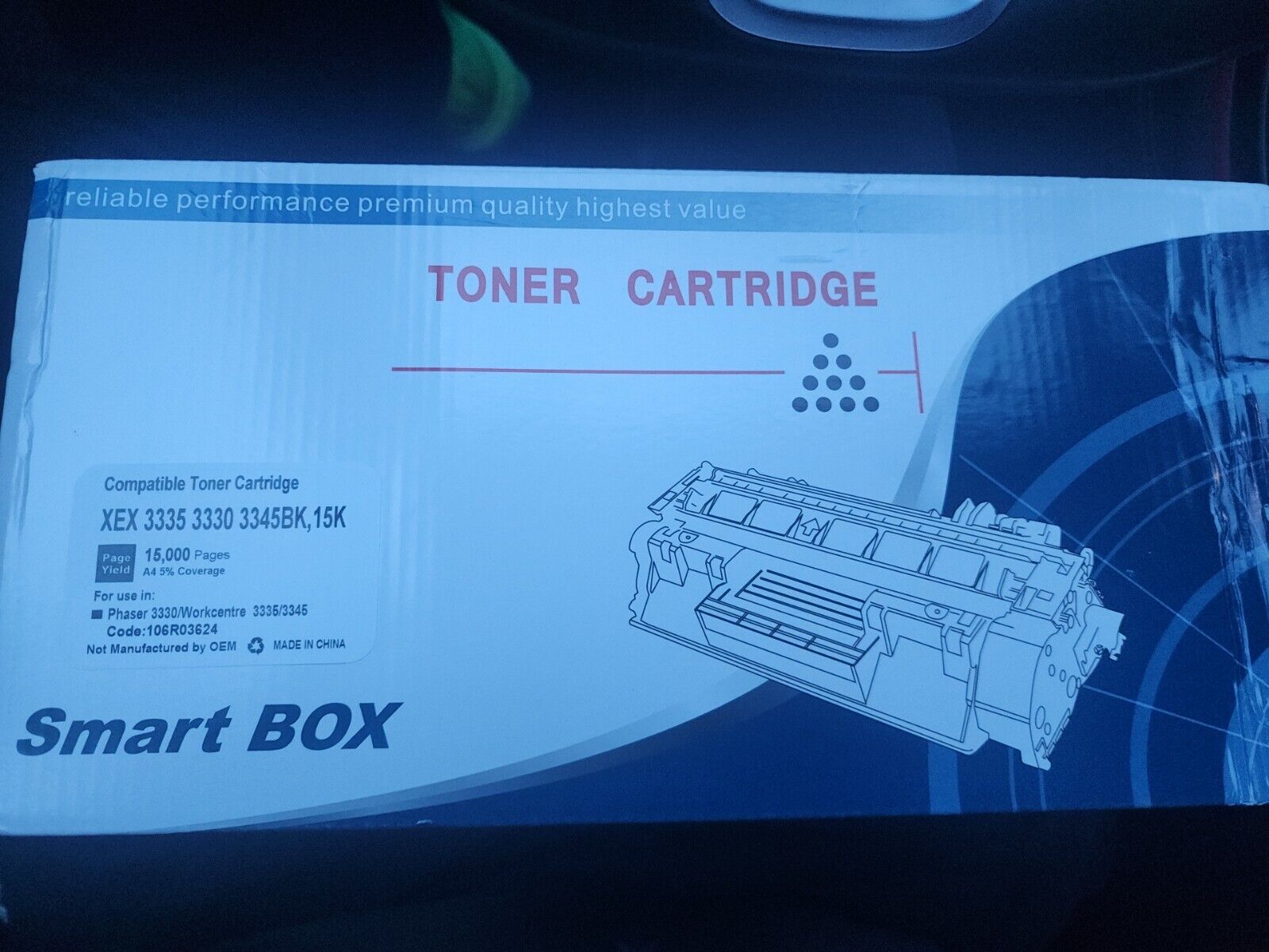 Smart Box Toner Cartridge XEX 3330 3345BK Phaser 3330/ Workcenetre 3335/3345 New