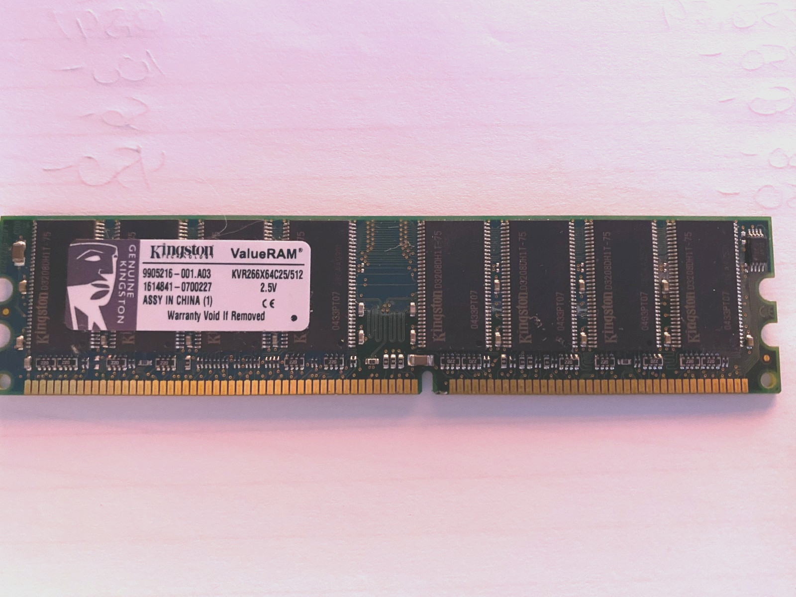 Kingston ValueRam  KVR266X64C25/512