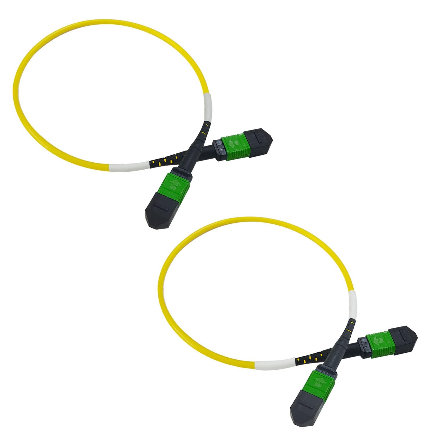 GwliUni 2PCS MPO SM 12Core 0.98ft Cable
