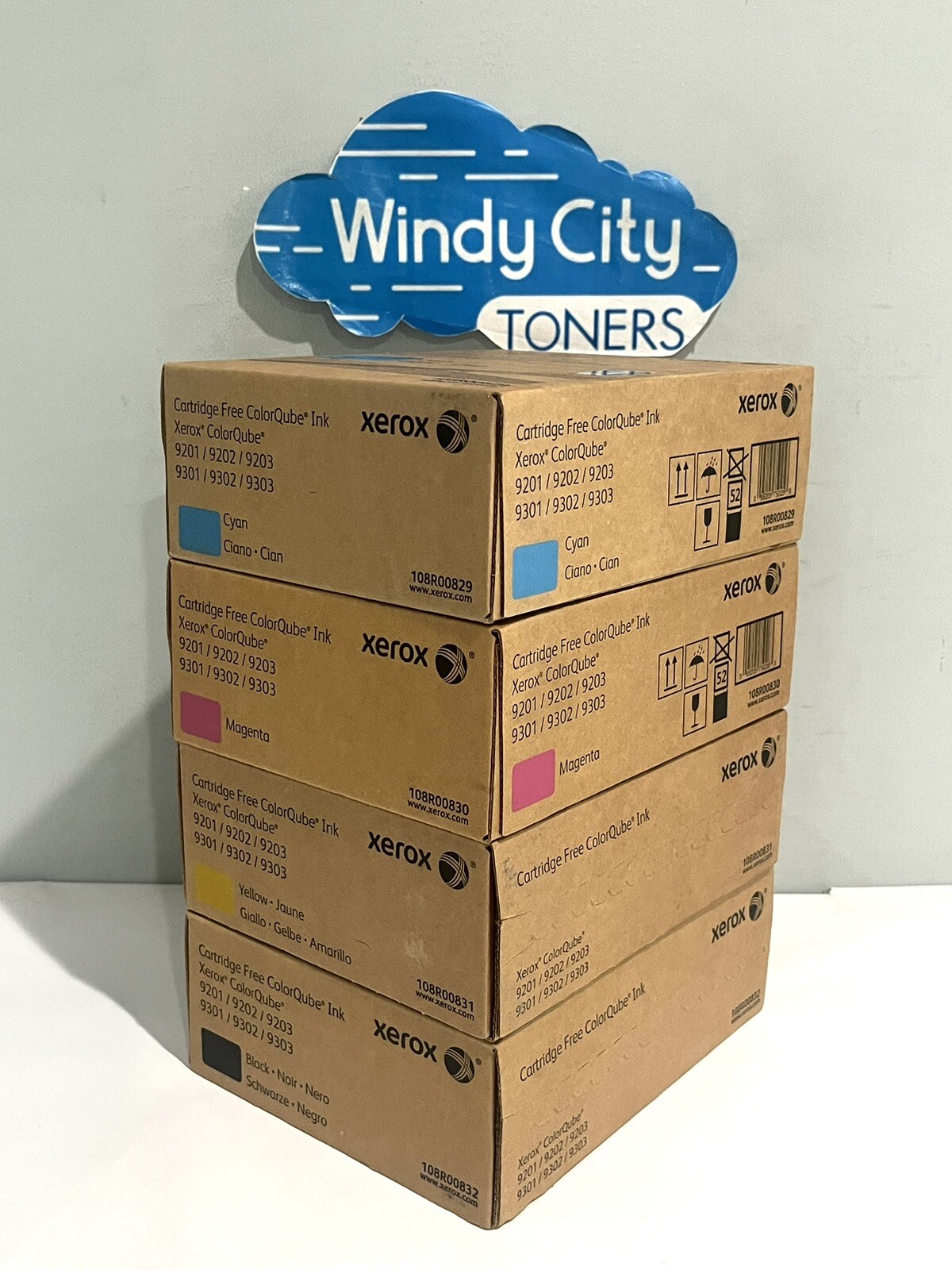 Xerox ColorQube 9201 9200 Genuine solid ink cartridge set 108R00829-30-31-32