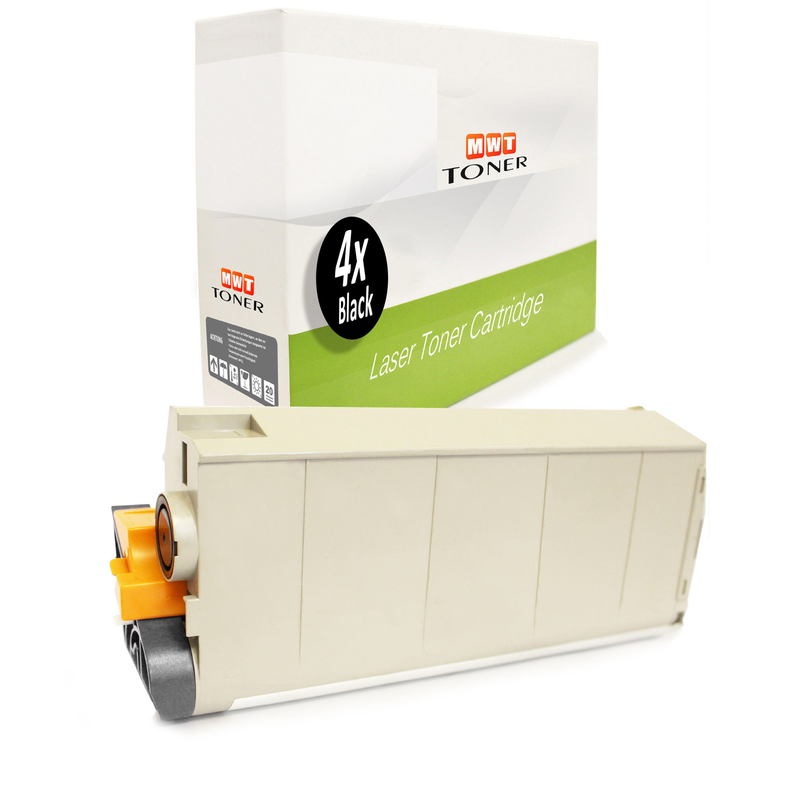 4x MWT Cartridge BLACK for OKI ES-7411-DN