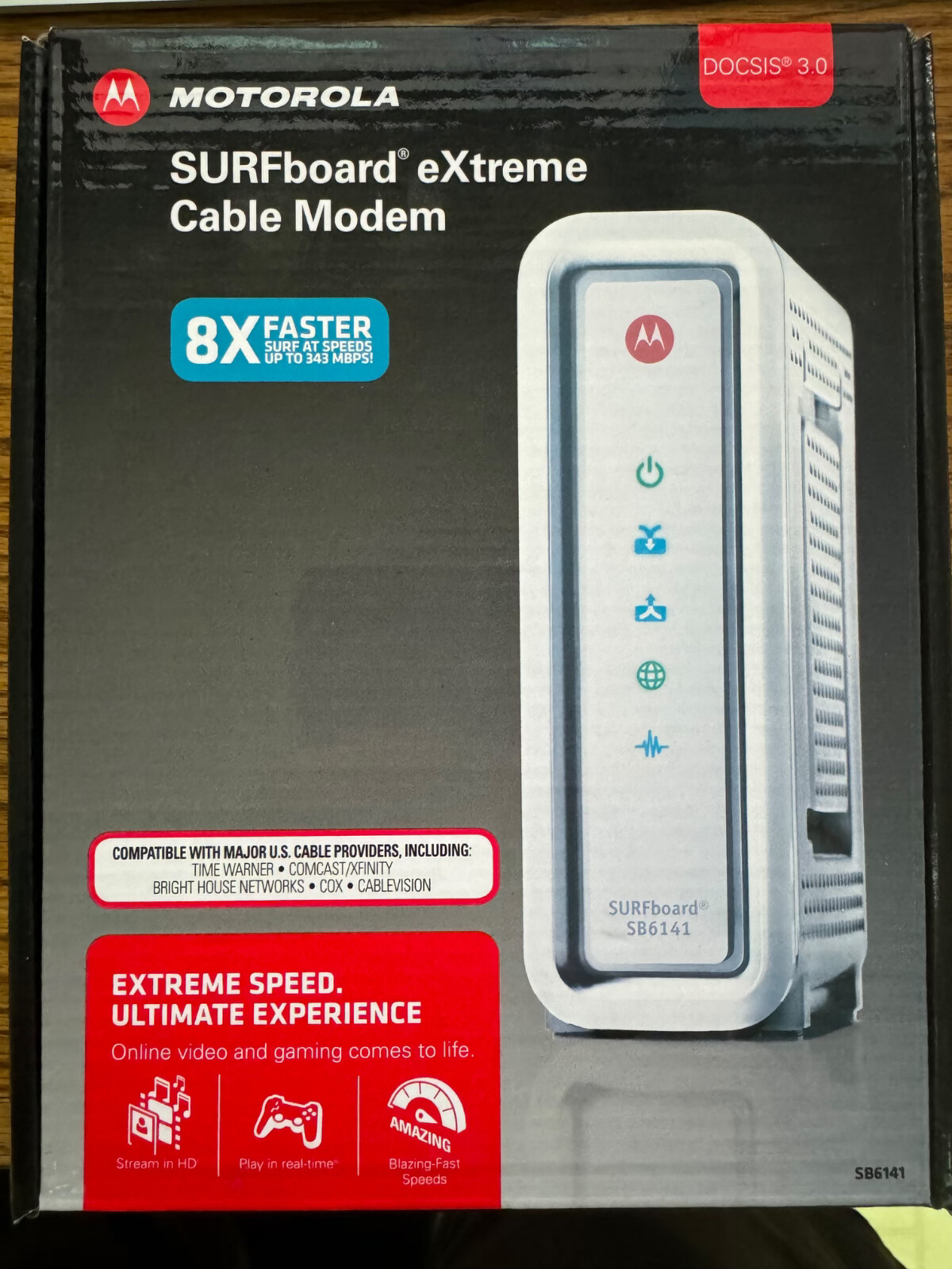 Motorola (Arris) SURFboard SB6141 eXtreme Cable Modem - Excellent Used