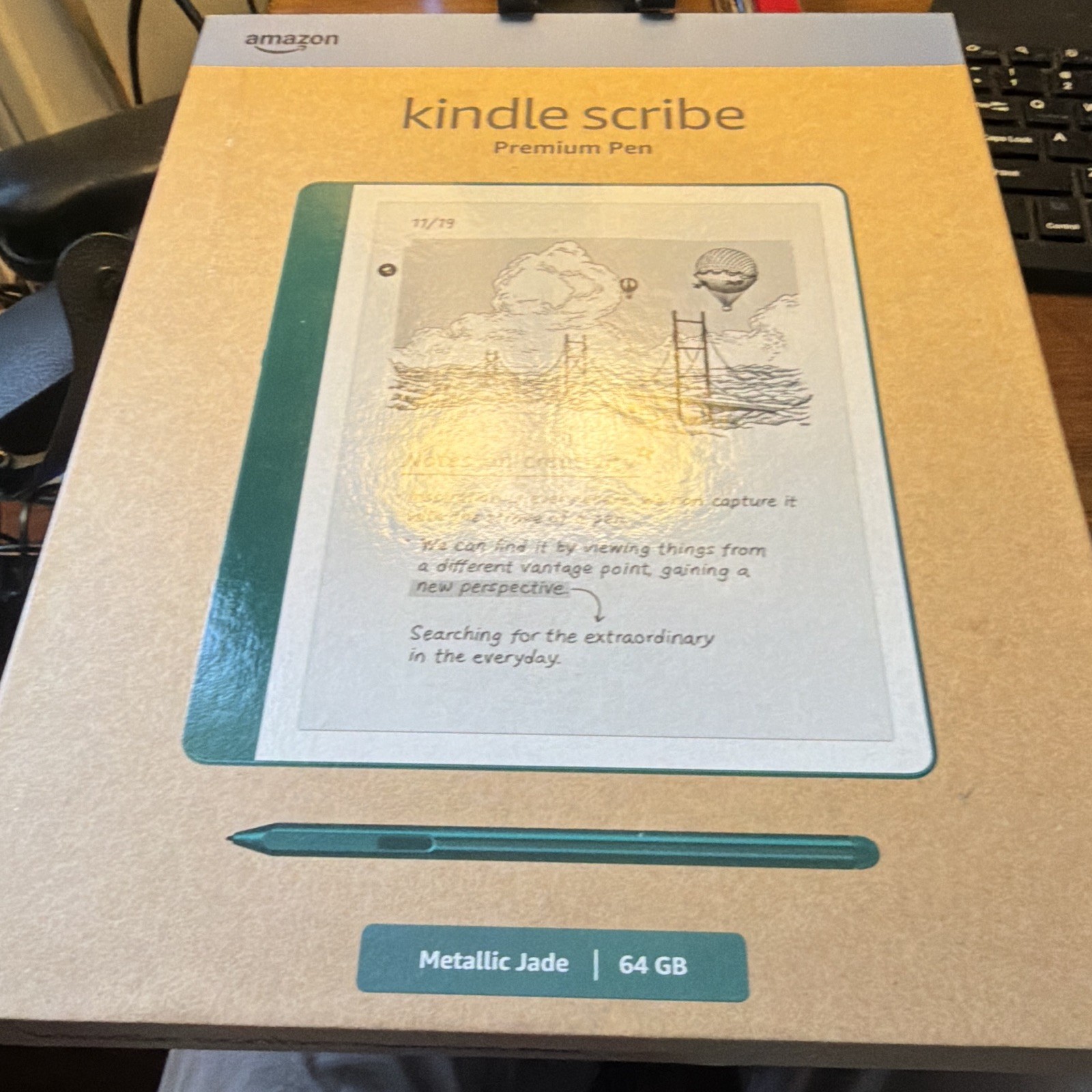 Amazon Kindle Scribe eBook Reader 64GB Metallic Jade w/ Premium Pen