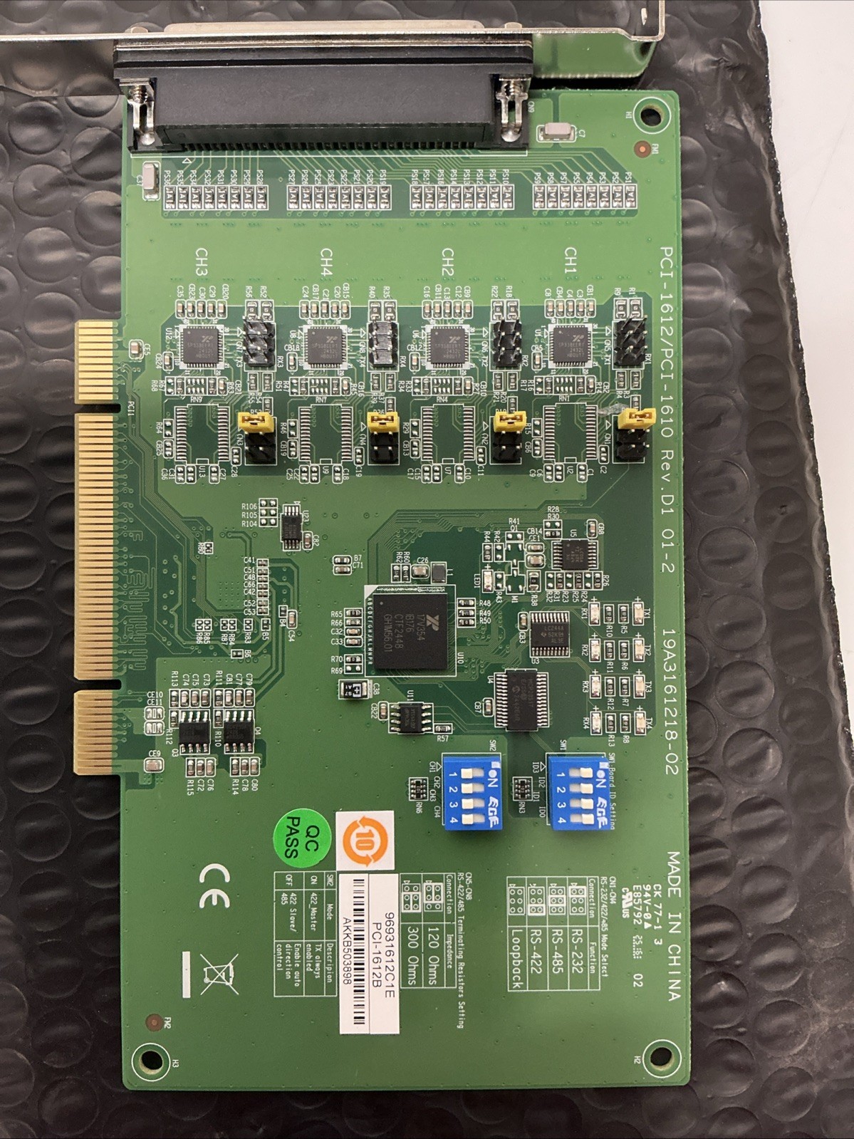 Advantech PCI-1612B-DE 4Port PCI Communication Card. AC-009