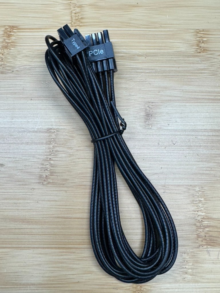 Corsair PCIe 8-pin (6+2) Modular PSU Power Cable Type4 Black w/ Comb, OEM
