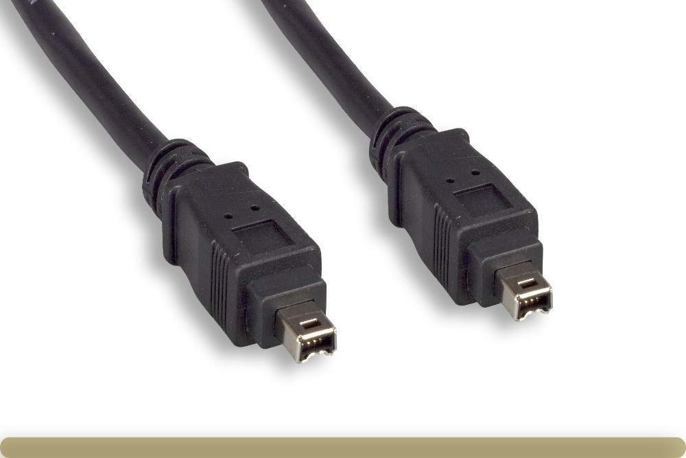 10FT Firewire Cable Black 4PIN 4PIN