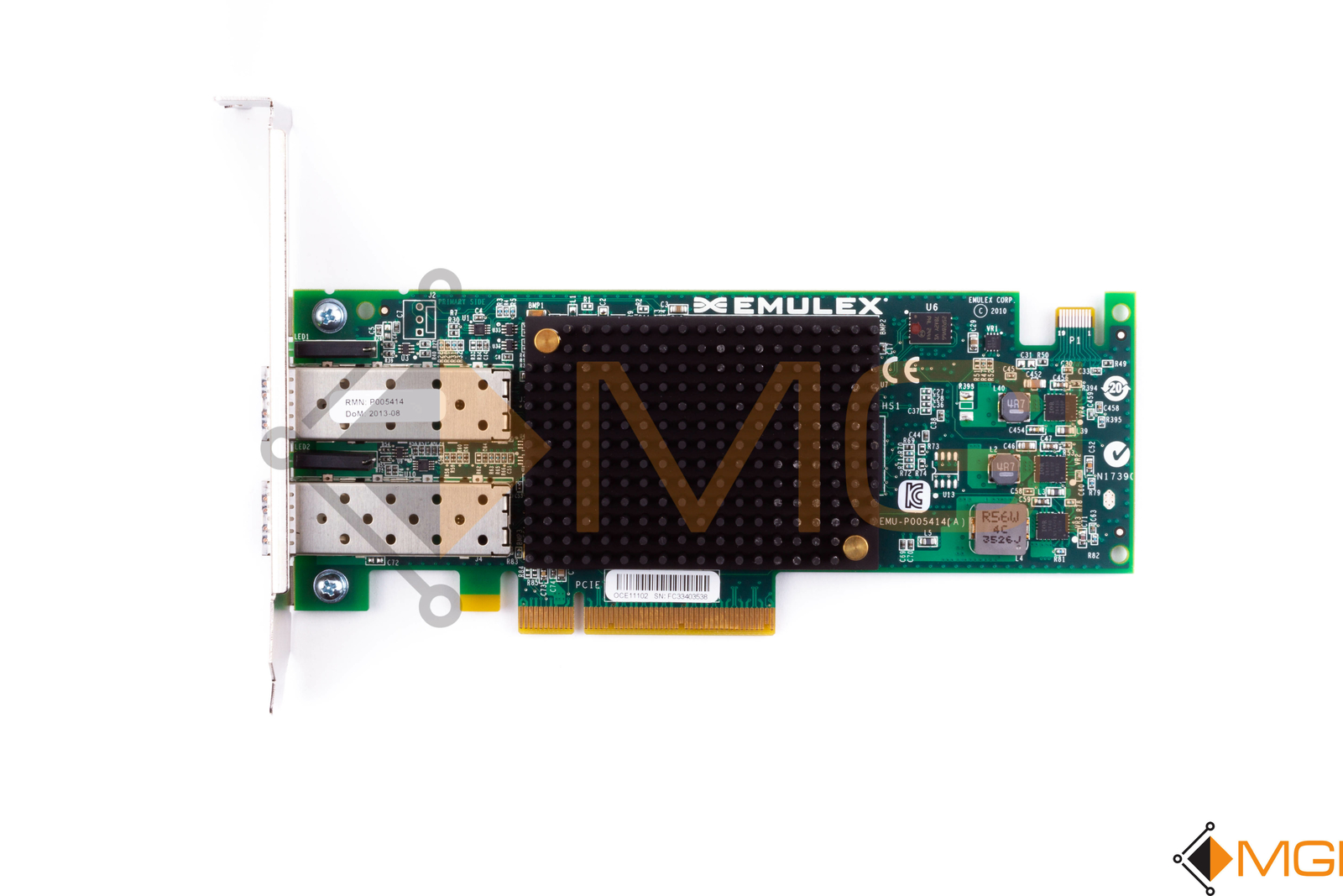 EMULEX OCE11102  P005414-01H 2-PORT PCI-e // HIGH PROFILE // 