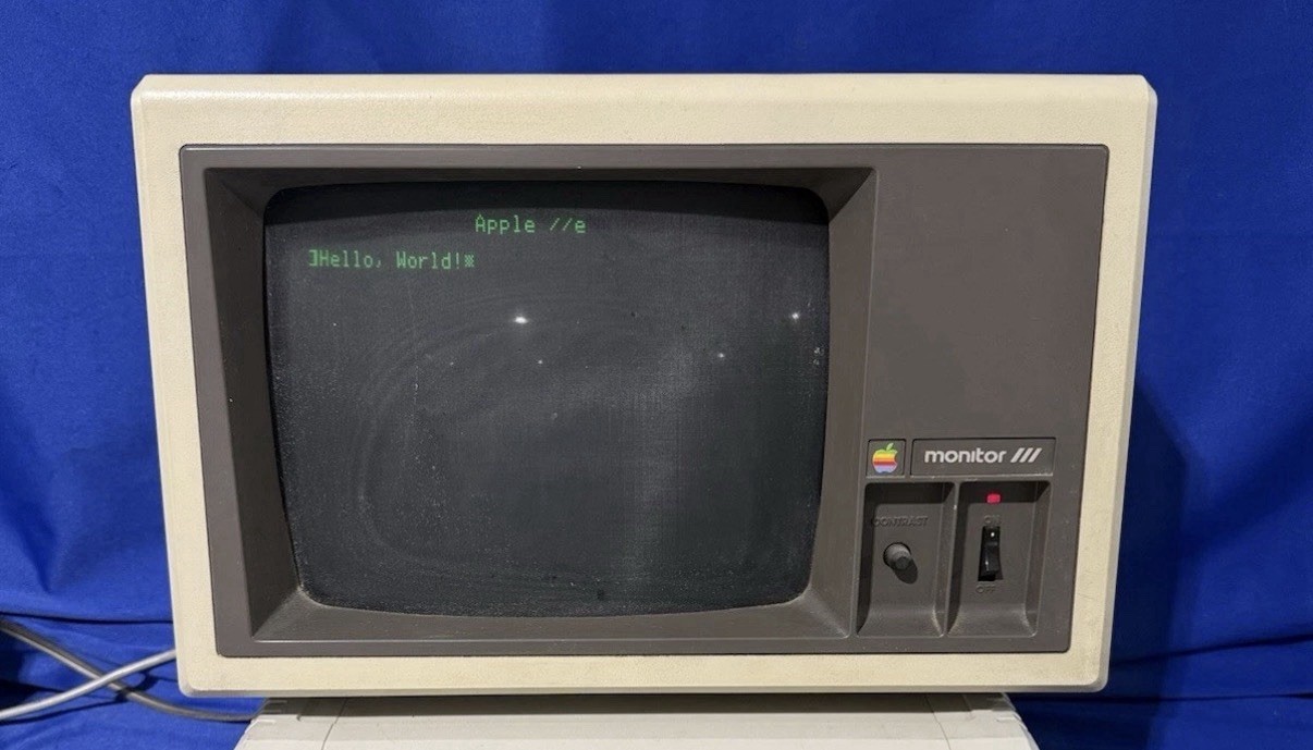 Apple Monitor III Vintage Monitor A3M0039 - Input Working - No PC - Local Pickup