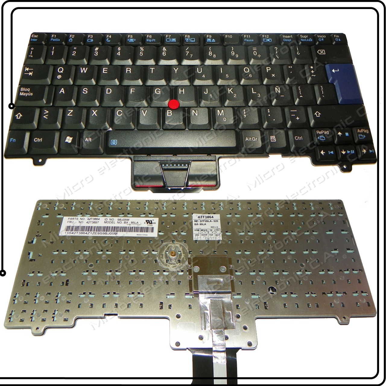 Original for Lenovo ThinkPad SL400 SL500 Spanish Español LA FRU 42T3897