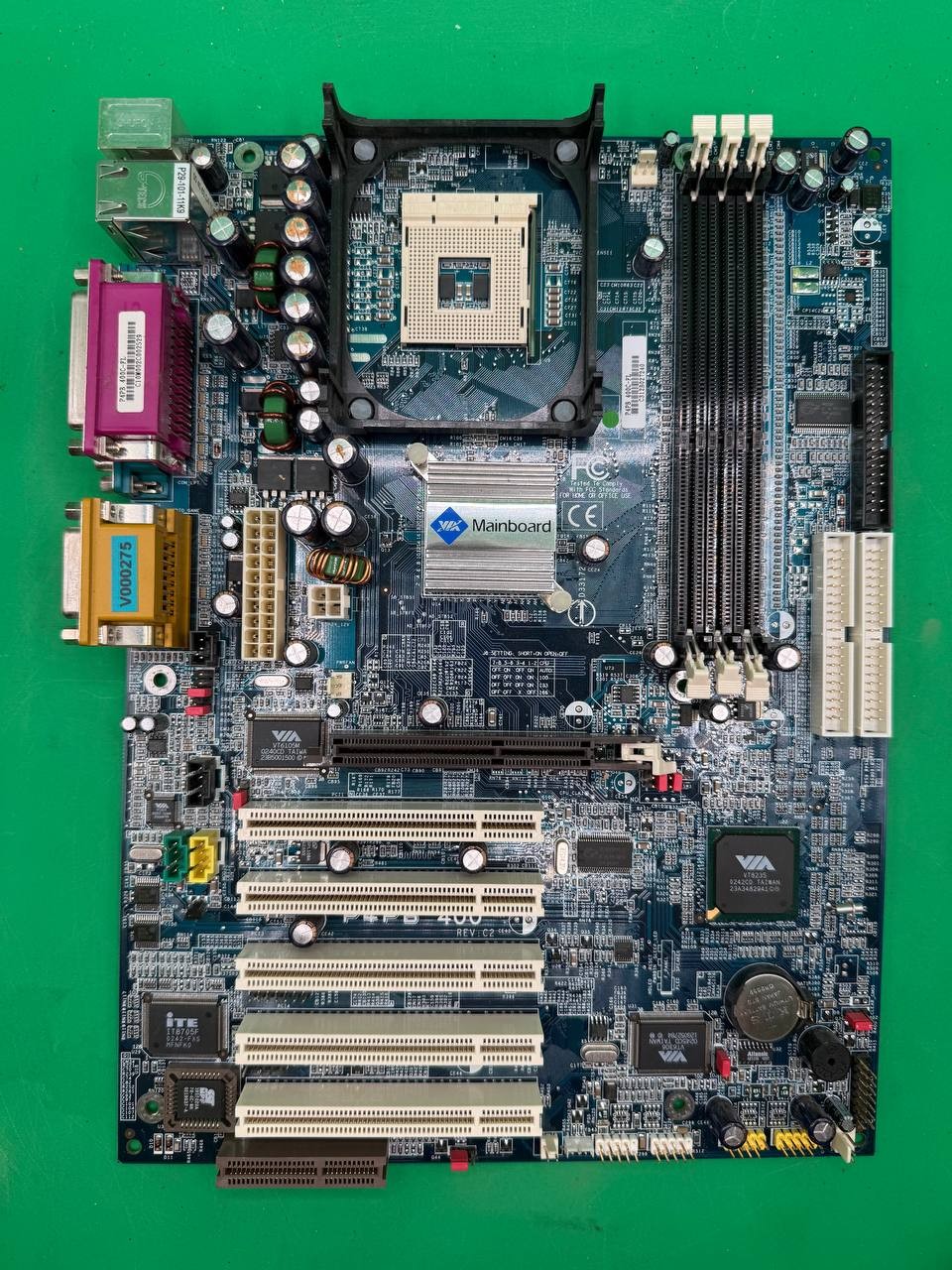 VIA P4PB 400C-PL Socket 478 ATX Motherboard DDR AGP PCI TC
