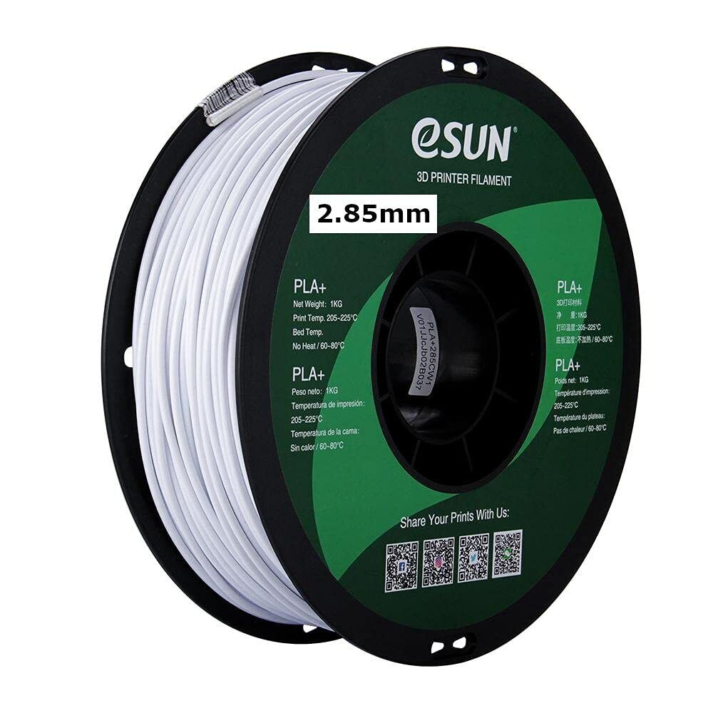 eSUN 3mm Cool White PLA PRO (PLA+) 3D Printer Filament 1KG Spool (2.2lbs), Actua