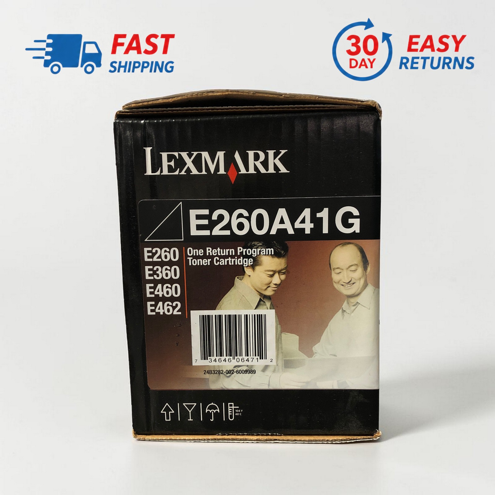 Lexmark E260A41G, One Return Program Black Toner, E260, E360, E460, E462