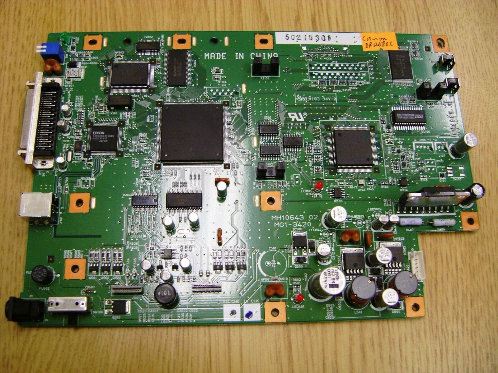 Canon ImageFormula DR?2080C Scanner Main Logic Control Board MG1-3420 MH10643