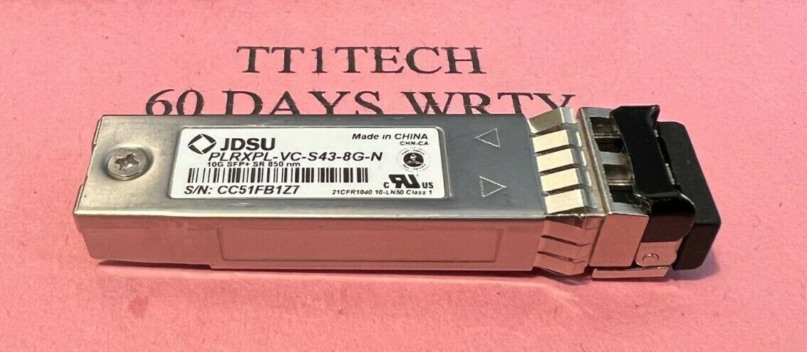 NEW JDSU 10G Ethernet 850nm SFP+ Transceiver 10Gbase-SR 10GB PLRXPL-VC-S43-8G-N 