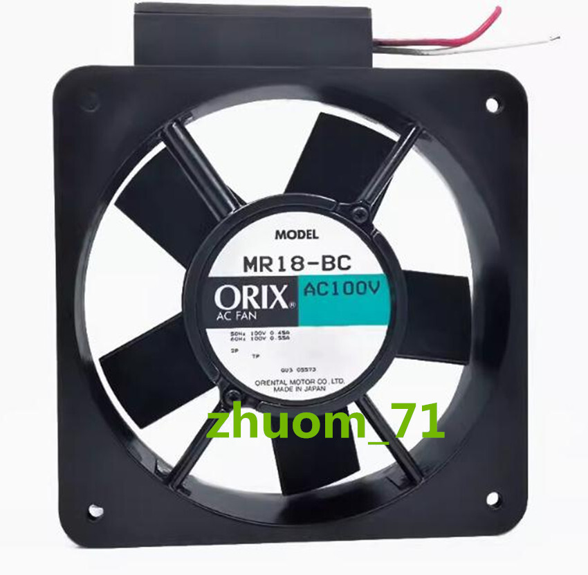 1PC ORIX MR18-BC AC100V 0.45/0.55A 180*65MM cooling fan