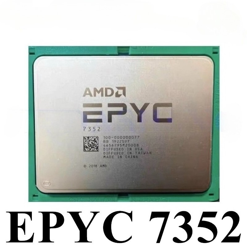 AMD Rome EPYC 7352 2.30GHz 24-Core 128MB SP3 155W CPU Processor NO VENDOR LOCK