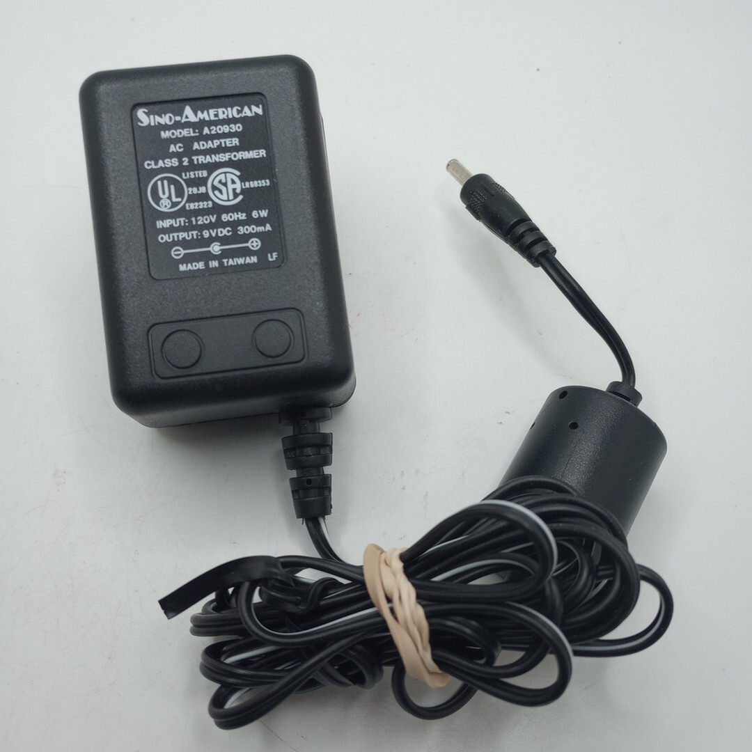 #B) SINO AMERICAN A20930 Adapter Power Supply Class 2 Transformer 9Vdc 300mA