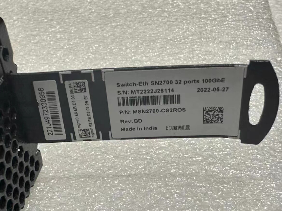 Mellanox MSN2700-CS2ROS SN2700 Onyx 100GbE 100Gb Ethernet Spectrum 32Port Switch