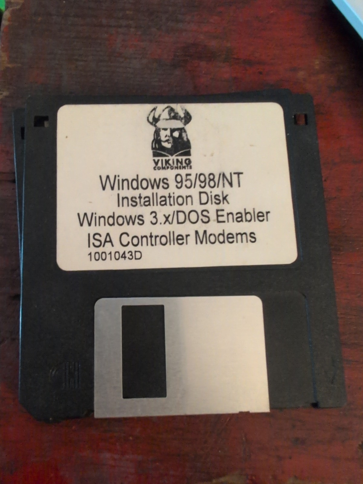 Viking Components Win 95/98/NT Win 3.x/DOS Enabler ISA Modems 3.5" 1001043D