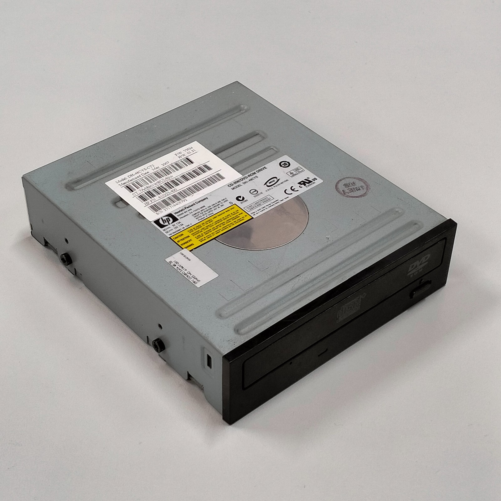 HP DH-48CYS-CT2 CD-RW SATA Optical Disk Drive 410125-400 419497-001 F/W VH34