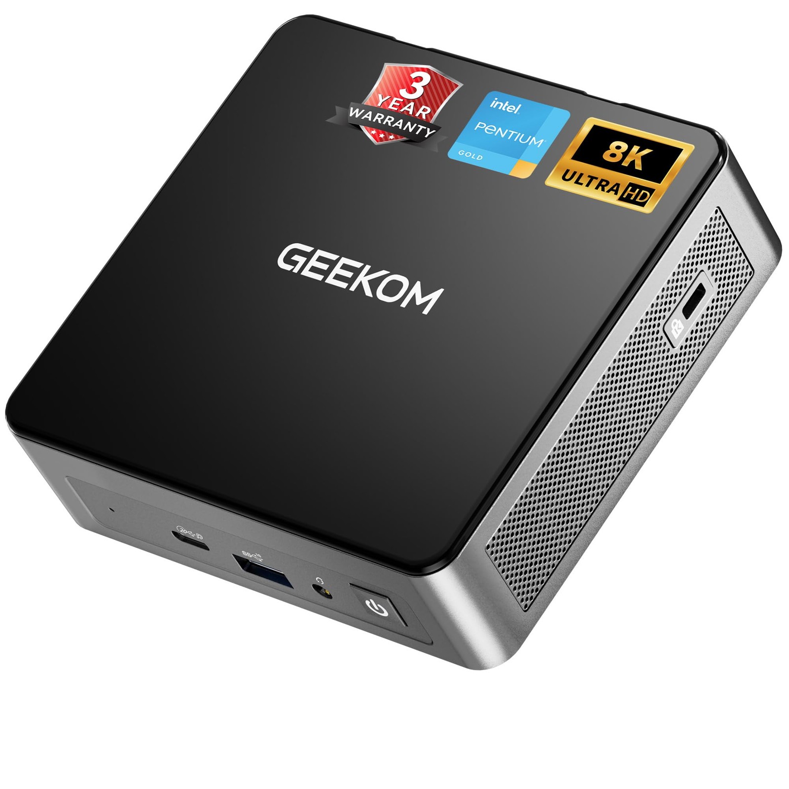 GEEKOM Air12 Mini PC, Intel 7505(Beats N5095), 8GB Dual-Slot RAM, 256GB SSD