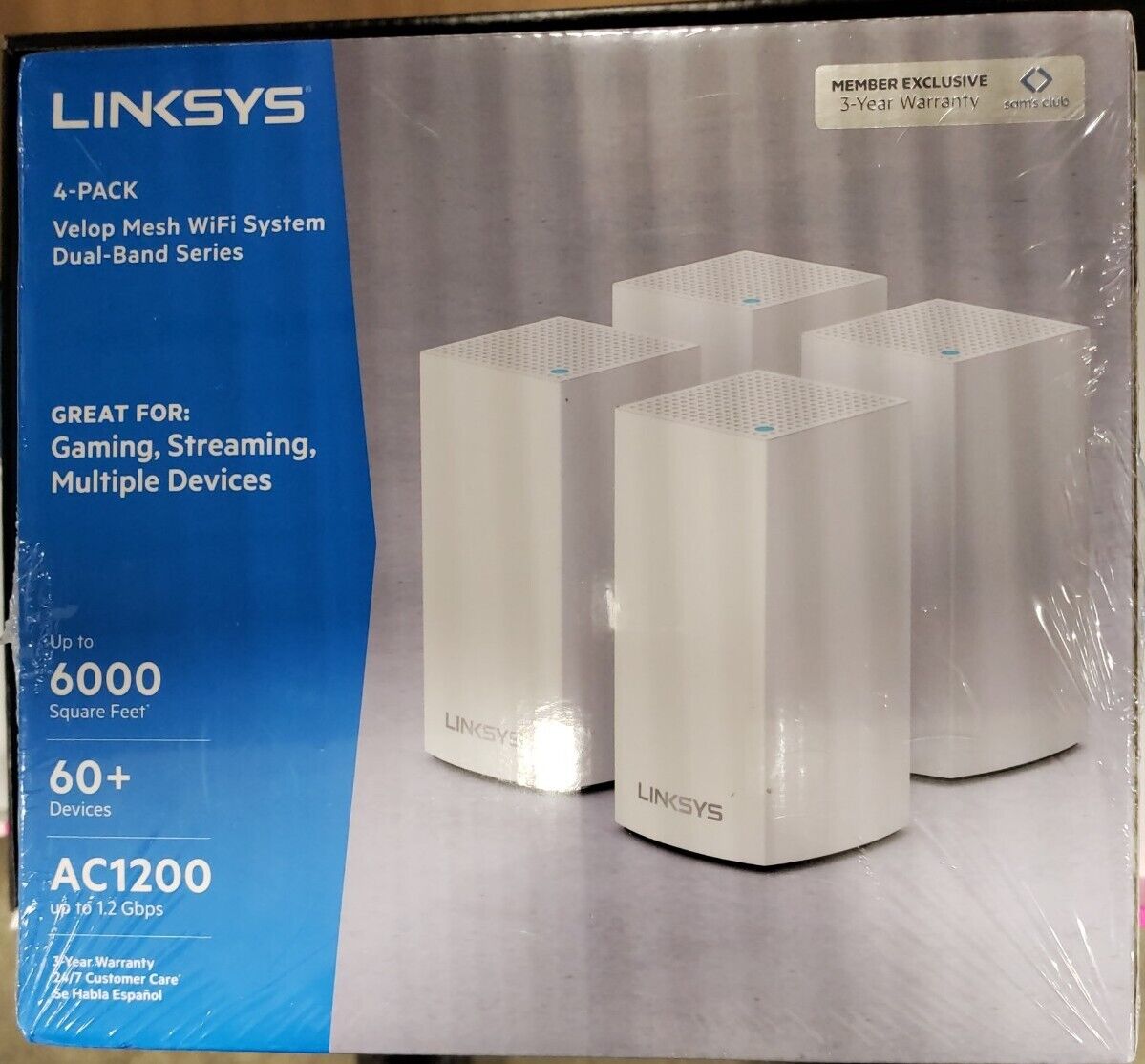 Linksys 4PK Velop Mesh WiFi System Dualband Series - F5Z929-4A - New Sealed