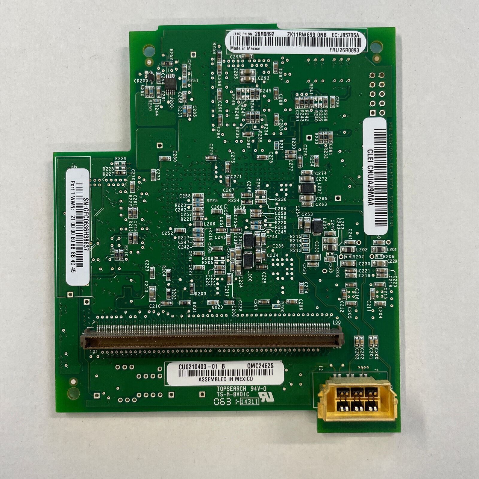 Genuine IBM Qlogic 4Gb SFF Fibre Channel Expansion Card QMC2462S 26R0893 